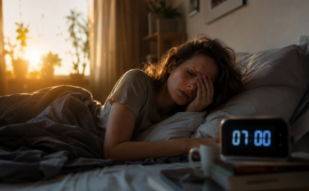 ZENA SE BUDI RANO SAT POKAZUJE 07:00